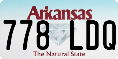AR license plate 778LDQ