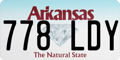 AR license plate 778LDY