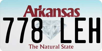 AR license plate 778LEH