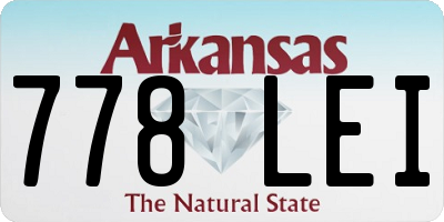AR license plate 778LEI