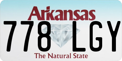 AR license plate 778LGY