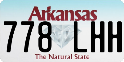 AR license plate 778LHH