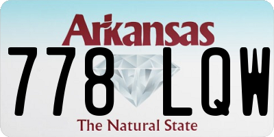 AR license plate 778LQW