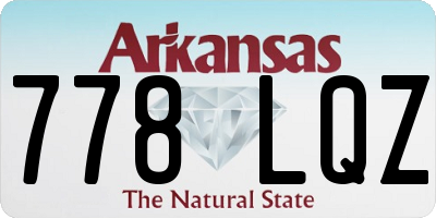AR license plate 778LQZ