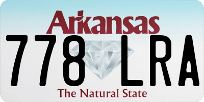AR license plate 778LRA