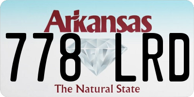 AR license plate 778LRD