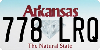 AR license plate 778LRQ