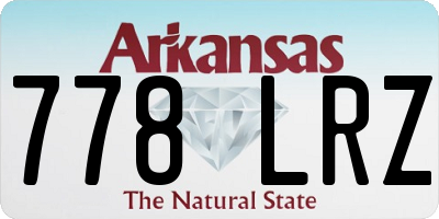 AR license plate 778LRZ