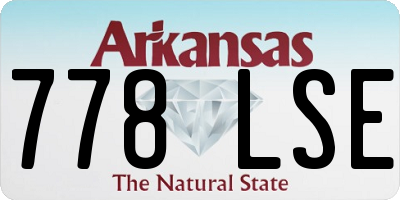 AR license plate 778LSE