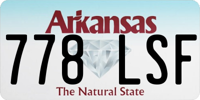 AR license plate 778LSF