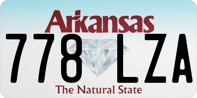 AR license plate 778LZA