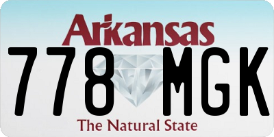 AR license plate 778MGK
