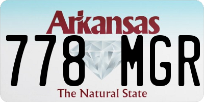 AR license plate 778MGR
