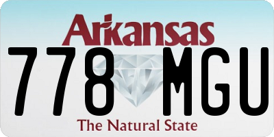 AR license plate 778MGU