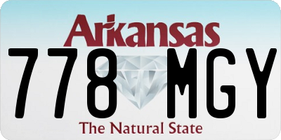 AR license plate 778MGY