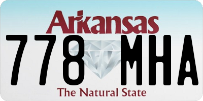 AR license plate 778MHA
