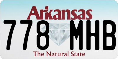 AR license plate 778MHB