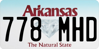AR license plate 778MHD