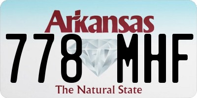 AR license plate 778MHF