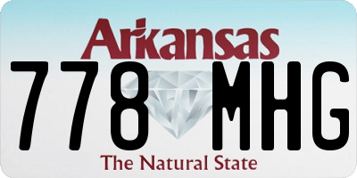 AR license plate 778MHG