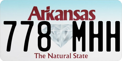 AR license plate 778MHH