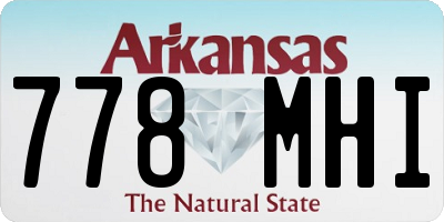 AR license plate 778MHI