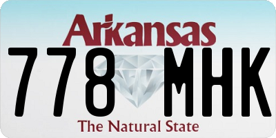 AR license plate 778MHK