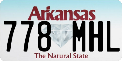 AR license plate 778MHL