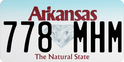 AR license plate 778MHM