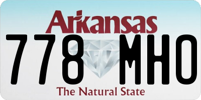 AR license plate 778MHO