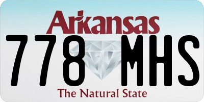 AR license plate 778MHS