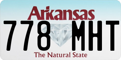 AR license plate 778MHT