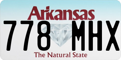 AR license plate 778MHX