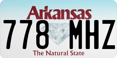 AR license plate 778MHZ