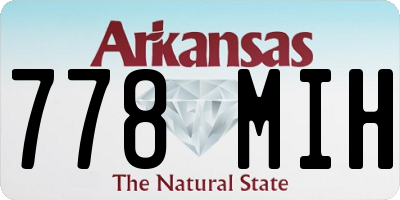AR license plate 778MIH