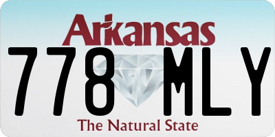AR license plate 778MLY