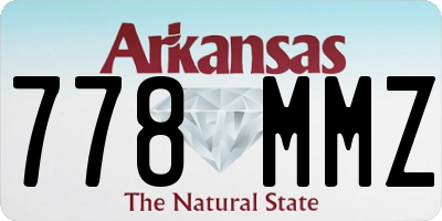 AR license plate 778MMZ