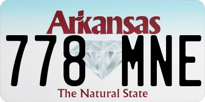 AR license plate 778MNE