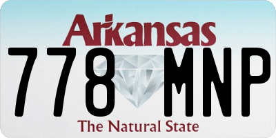 AR license plate 778MNP