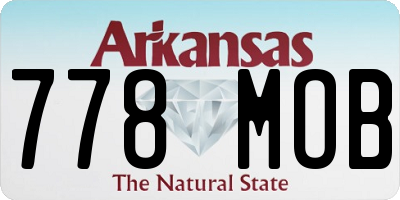 AR license plate 778MOB