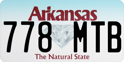 AR license plate 778MTB