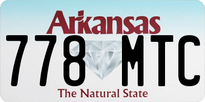 AR license plate 778MTC