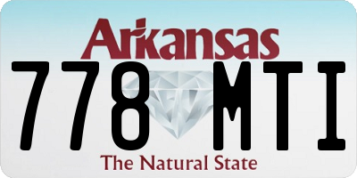 AR license plate 778MTI