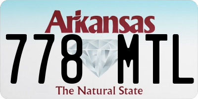 AR license plate 778MTL