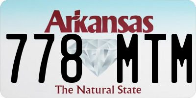 AR license plate 778MTM