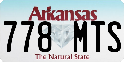 AR license plate 778MTS