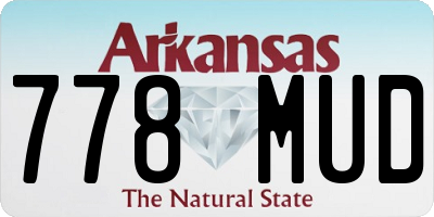 AR license plate 778MUD