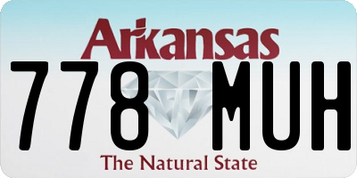 AR license plate 778MUH
