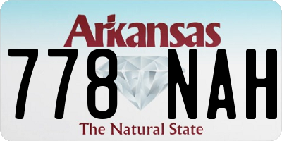 AR license plate 778NAH