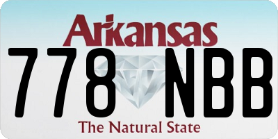 AR license plate 778NBB